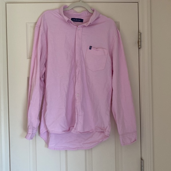 Mens size large pink long sleeve button up shirt. - Picture 4 of 4